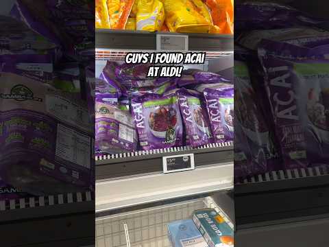 Aldi in Australia now stocks acai for acai lovers 😍💜 #foodreview #aldi #supermarket #açaí