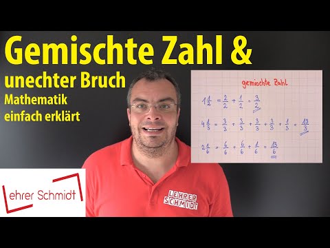 Mixed number & improper fraction | Lehrerschmidt - simply explained!