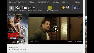 After watching Radhe Movie,1 rating from me In IMDB #RadheYourMostWantedBhai #shorts