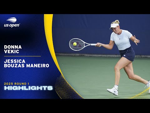 Donna Vekic vs. Jessica Bouzas Maneiro Highlights | 2025 US Open Round 1