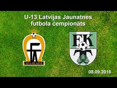 U-13 AFA Olaine - FK Tukums-2000/TSS (Highlights)