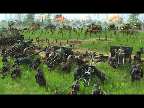 3,500 Russian Army DEATH CHARGE into Finland Border Defenses!