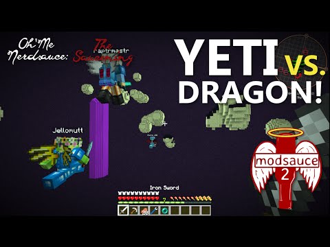 Minecraft Modsauce 2 - Yeti vs. Dragon! - Ex Nihilo Sieves (Episode 6)