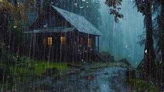 Fall Asleep in Minutes ⚡ No Ads | Rain & Thunder on Rustic Tin Roof for Relaxation
