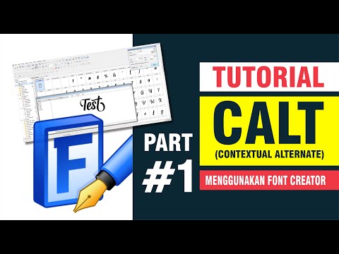 PARTE 01: TUTORIAL CALT (Alternativa Contextual) usando o Font Creator