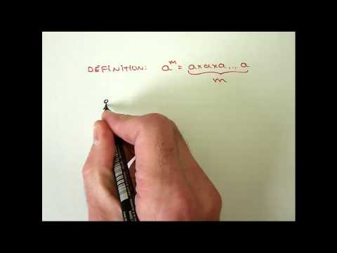 Définition d'un exposant