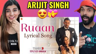 Ruaan Song | Lyrical | Tiger 3 | Salman Khan, Katrina Kaif | Pritam | Arijit Singh | Reaction