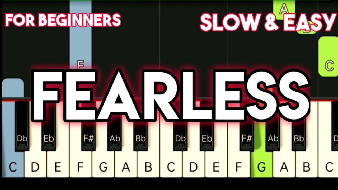 TAYLOR SWIFT - FEARLESS | SLOW & EASY PIANO TUTORIAL