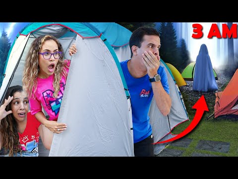 PASSAMOS A NOITE EM UM ACAMPAMENTO ASSOMBRADO PELA PRIMEIRA VEZ E COISAS BIZARRAS ACONTECERAM!