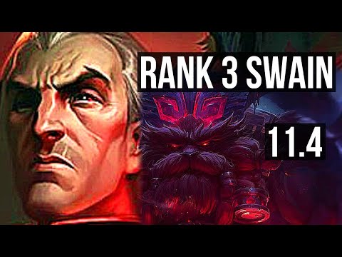 SWAIN vs ORNN (TOP) | Rank 3 Swain, 1.1M mastery, 400+ games, 5/4/20 | EUW Grandmaster | v11.4