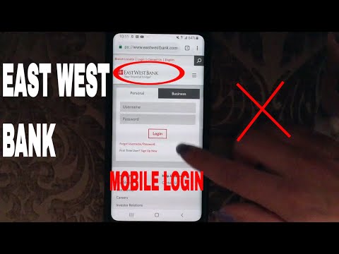 ✅  East West Bank Register - Login - Find Password 🔴