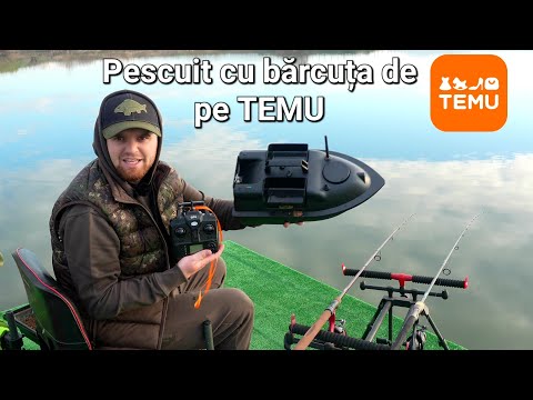La Pescuit cu Bărcuța de pe TEMU 🤩🎣 Cum merge ? Se merită prețul? Am prins ceva??🐟 #fishing