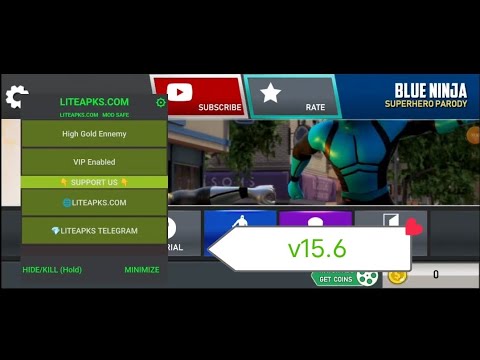 Blue Ninja superhero game modapk |Version v15.6 |Latest version