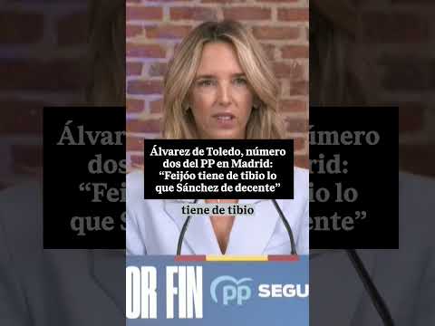 🎯 Cayetana Álvarez de Toledo defiende a Feijóo atacando a Pedro Sánchez