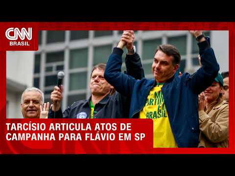 Tarcísio articula 93 atos de campanha de Flávio em SP até sábado (24) | CNN PRIME TIME