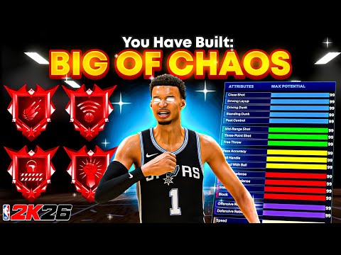 #1 NEW BEST CENTER BUILD in NBA 2K26 🔥 (No Weaknesses + 0 CAP BREAKERS NEEDED!)