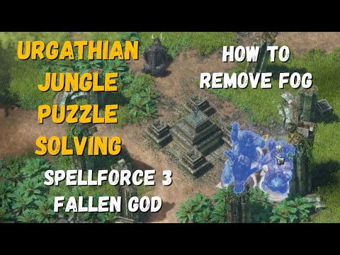 SpellForce 3: Fallen God. Urgathian Jungle Puzzles Solving (Riddles, Hex Stones, Fog), Treasure Hunt