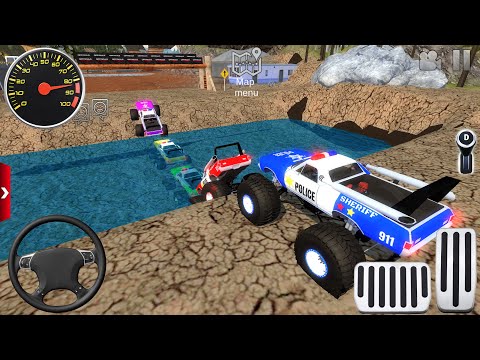 Police Monster Truck Stunt Driver Simulator 3D #5 - Impossible Sport Car Racing - Android Gameplay