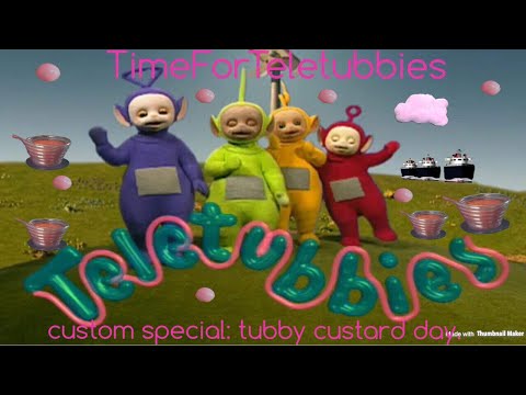 teletubbies. custom special: tubby custard day.