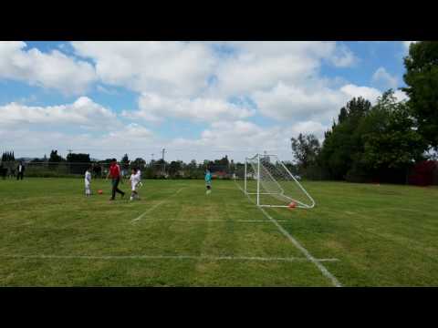 AC Brea Soccer Game 4  4 vs Southwestern Johnik Makes Heroic Goalie Save! 8 yr old Best Goalie!