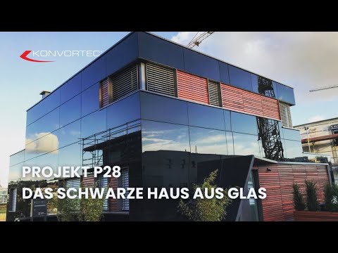 Konvortec Glasfassaden: Das schwarze Glashaus P28 am Phönixsee