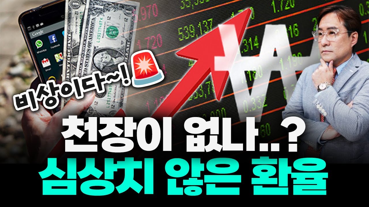 16년 만에 원화가치 최저 폭락, 대체 천장이 어디? 심상치 않은 환율 #환율 #박시동