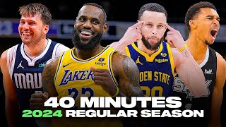 40 Non-Stop Minutes of 2024 NBA Regular Season Highlights 🤯🔥