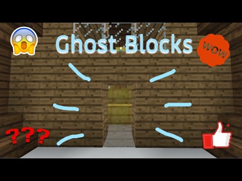 How to make ghost blocks in MCPE with commands
