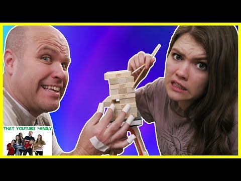 Trickiest Jenga Pass Challenge - Family Game Night / That YouTub3 Family