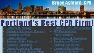 preview picture of video 'Tax Accounting & Bookkeeping Services in Portland with Bruce Ashford, CPA'