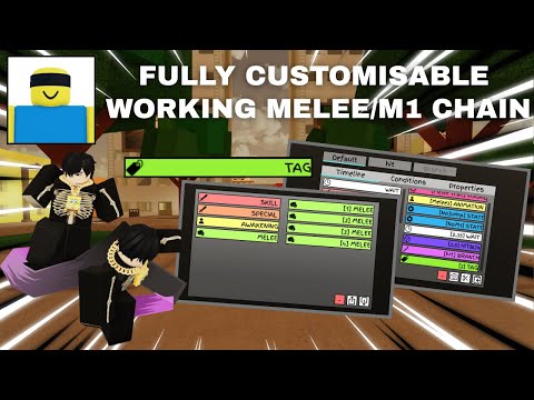 JJS | HOW TO MAKE A FULLY CUSTOMISABLE WORKING MELEE/M1 CHAIN (CUSTOM DOWNSLAM+MORE)
