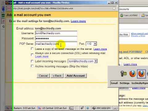 Create New Email Address in CPanel and Add to GMail