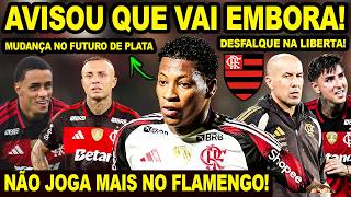 AVISOU QUE VAI EMBORA DO FLAMENGO E DIRETORIA AFASTOU O JOGADOR! MUDANÇA FUTURO DE PLATA! CEBOLINHA
