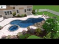 Swimming Pool with Slide Design 