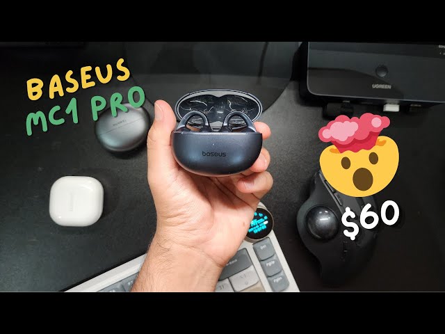 Vídeo relacionado con Baseus BC1 - Auriculares Abiertos con Sonido Impresionante, amplificación de Graves adaptativa, Bluetooth 6.0, cancelación de Ruido en Llamadas, IP55, 38H Akk, Buds Ligeros, Blanco Suave