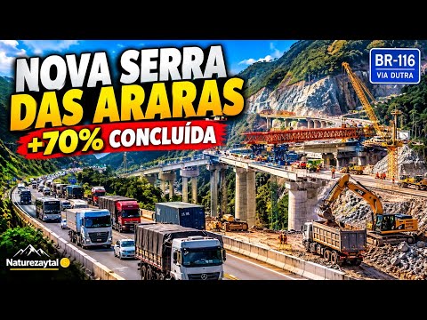 🚧 NOVA SERRA DAS ARARAS: A MEGAOBRA DA VIA DUTRA JÁ PASSOU DE 70%!