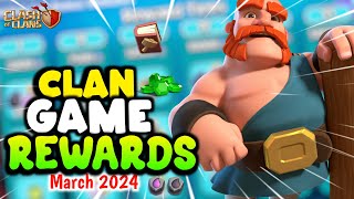 Upcoming March 2024 Clan Game REWARDS  | Clash  of Clans