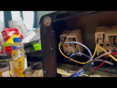 GE stove burner light stays on