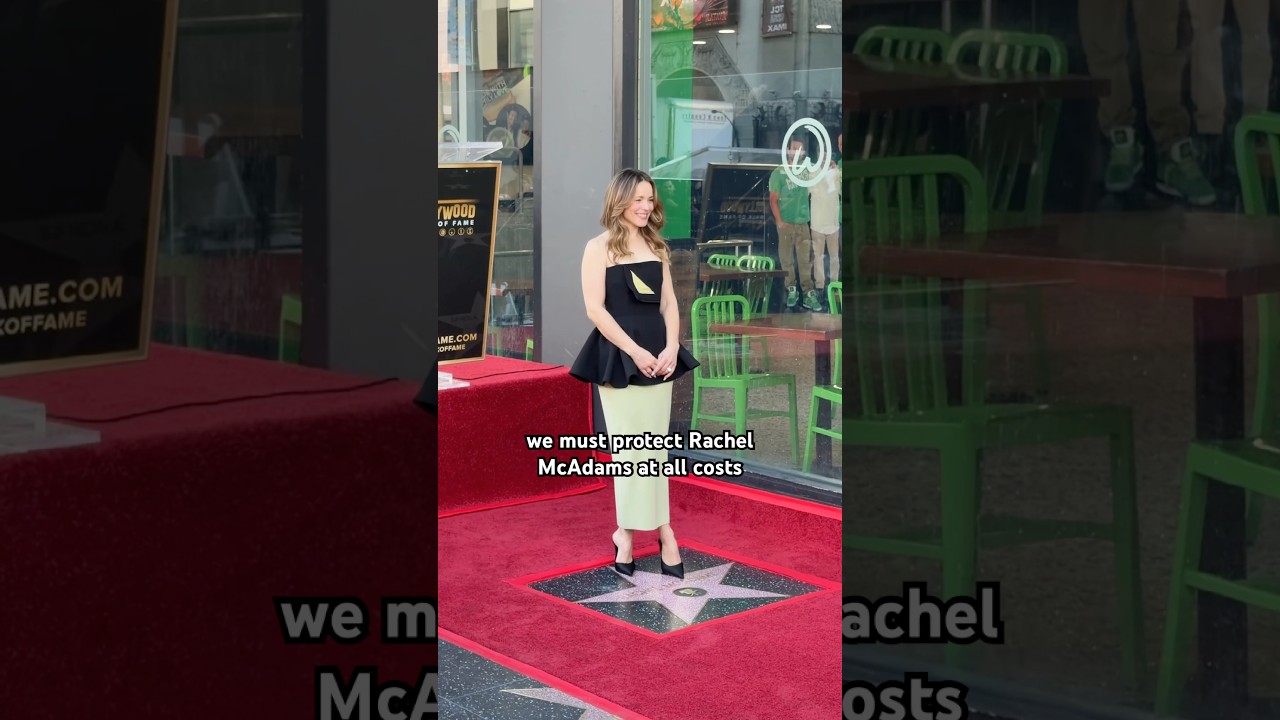 Rachel McAdams being Rachel McAdams at her Hollywood Walk of Fame Star Ceremony
