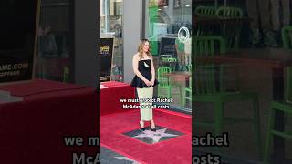 Rachel McAdams being Rachel McAdams at her Hollywood Walk of Fame Star Ceremony