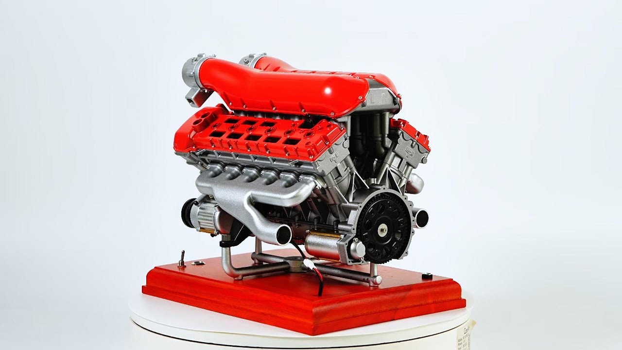 VORTRIXE&TECHING DM108 Metal V12 Engine Model Kits That Really Runs 800+PCS