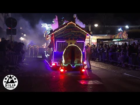 de volledige lichtstoet (avondcarnavalstoet ) van Maldegem op 19 Februari 2023