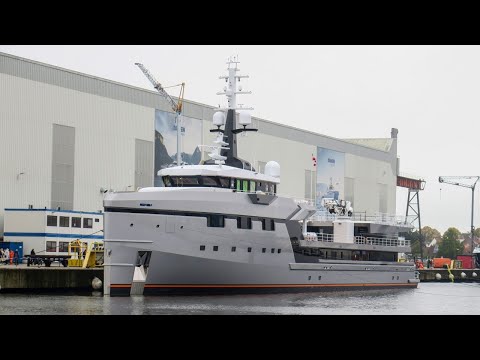 Jeff Bezos's sailing yacht Koru's support vessel Ebeona