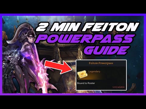HOW TO POWERPASS YOUR GLAIVIER IN 2 MINUTES | LOST ARK FEITON POWERPASS GUIDE