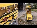 Grandpa Makes Wheelchair Bus Costume For 5 Year Old Grandson With Spina Bifida