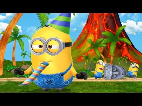 Despicable Me 2 - Minion Rush : Partier Minion Visits Secret Area In The Volcano! Minion Games