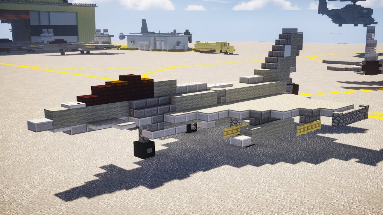 Minecraft Eurofighter Typhoon Fighter Jet Tutorial