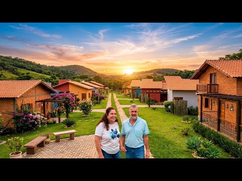 ELES CONSTRUIRAM UM PARAÍSO COM UMA PEQUENA VILA NO SÍTIO