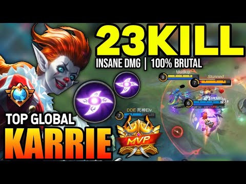 KARRIE BEST BUILD 2023 | TOP GLOBAL KARRIE GAMEPLAY | MOBILE LEGENDS✓