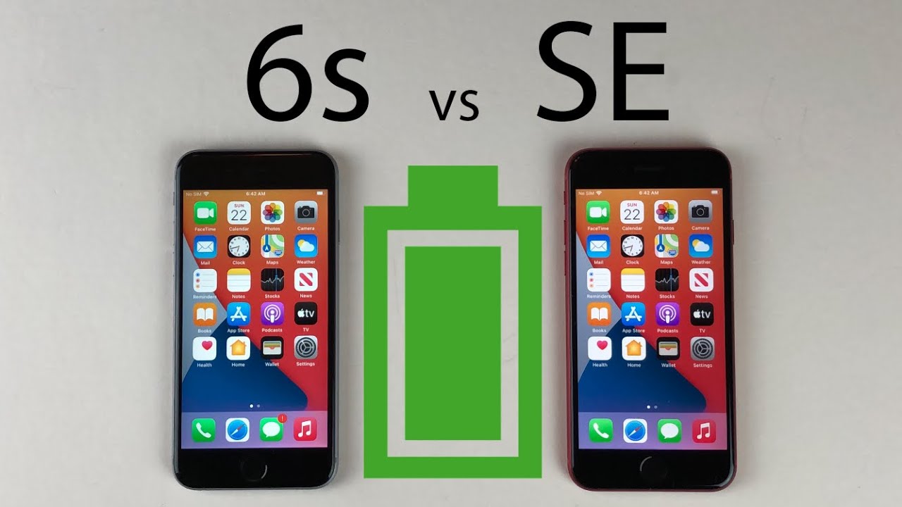 iPhone SE 2020 vs iPhone 6s Battery Life DRAIN Test